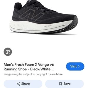 New Balance Men's Running Athletic Shoes - Black and White